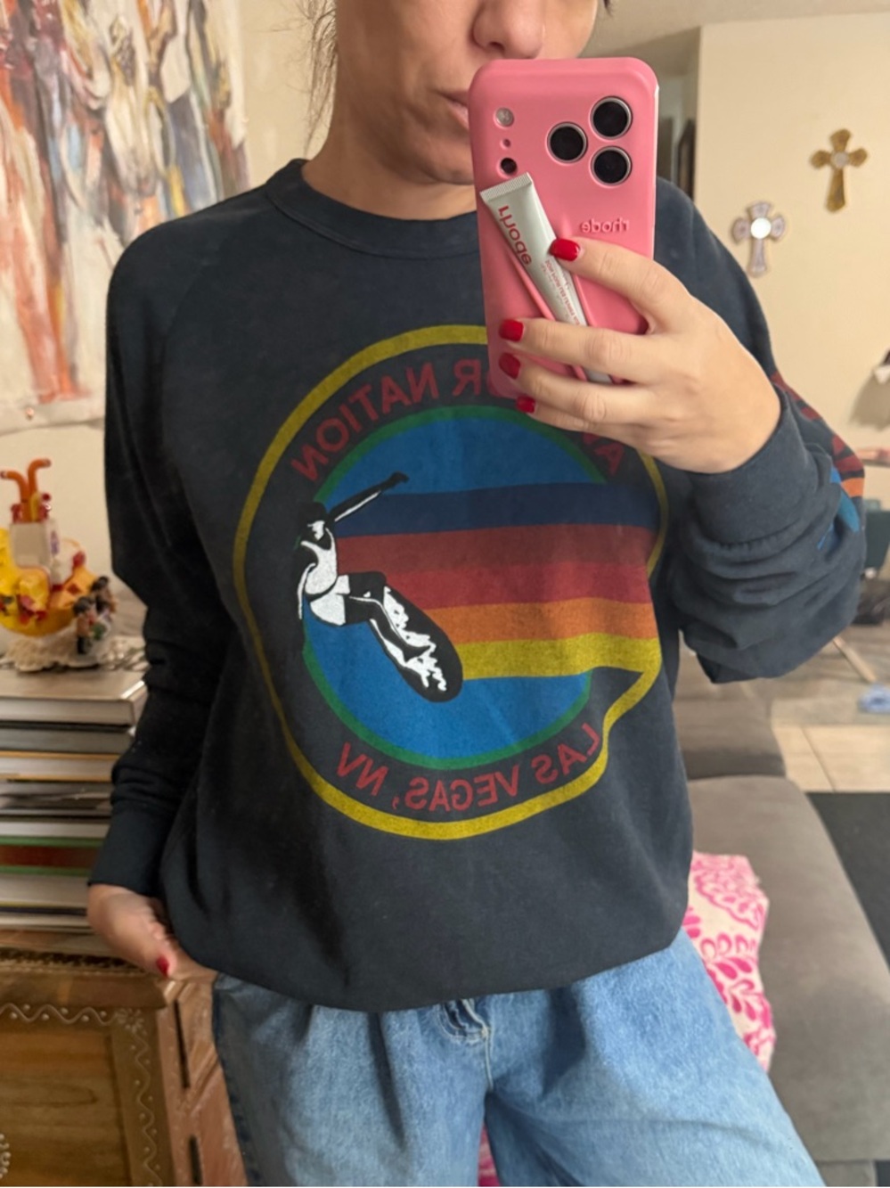 Aviator Nation Gray Sweater